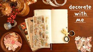 Cozy Fall Journaling: Decorate with Me in Hobonichi Weeks