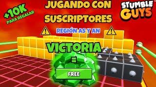 STUMBLE GUYS EN DIRECTO CON SEGUIDORES! WIN = 500 GEMAS, TEMÁTICAS,  SORTEO y MÁS!