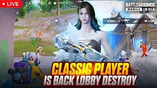 Classic Hacker is Back Destroy Lobby Bgmi 3.5 Update || dft sameer #bgmi #livestream #pubglive