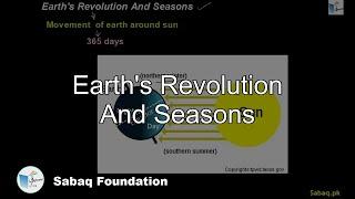 Earth's Revolution And Seasons, General Science Lecture | Sabaq.pk