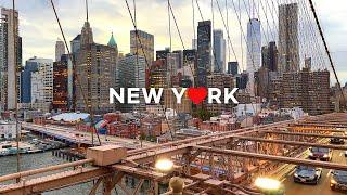 [4K]  Walking Lower Manhattan, NYC :  Financial District to Brooklyn Bridge Oct. 2024