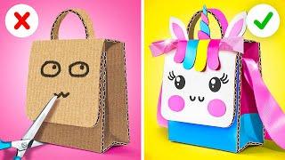 ASTUCES & GADGETS POUR PARENTS | DIY en carton Riches vs Pauvres avec des licornes par 123 GO! Like