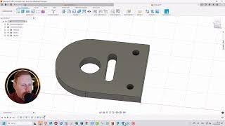 Lehrgang Autodesk Fusion360 Video 3 -  Bodenplatte zeichnen - Bohrung - Langloch - Absatz -  Radien