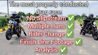 RE Guerilla 450 vs Triumph Speed 400 DRAG RACE | The MOST RELIABLE & TRUSTWORTHY COMPARISON!