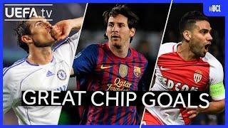 #UCL Great Chipped Goals | Lampard, Messi, Falcao...