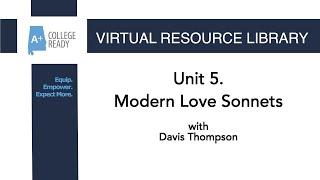 Unit 5: Poetry - Modern Love Sonnets