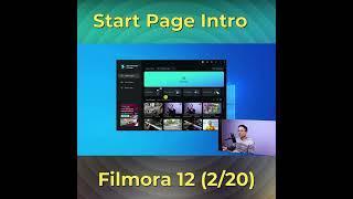 Filmora 12 Basic 2 Start Page Intro #shorts