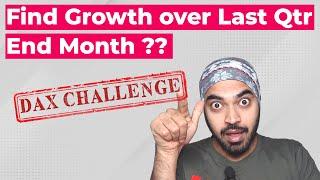 Growth from Last Quarter's End Month - DAX Challenge