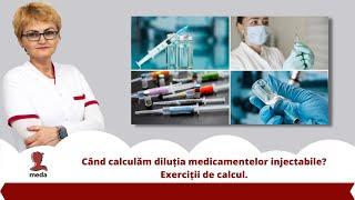 Webinar - Când calculăm diluția medicamentelor injectabile? Exerciții de calcul. #medatalos