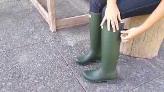 Wellies HUNTER Original Back Ajustable Dark Olive Sovereign Purple W24893