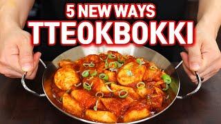 5 QUICK & EASY TTEOKBOKKI Korean Rice Cake RECIPES!