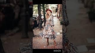 Boho style women outfits