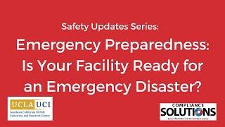 Safety Updates Series: Emergency Preparedness in the Workplace