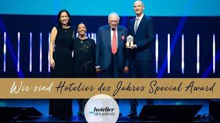 Wir wurden mit dem Hotelier des Jahres Special Award 2024 ausgezeichnet. 