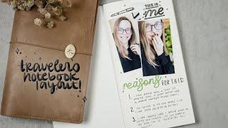 Traveler's Notebook Layout 2024 | Listing My Life 01