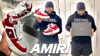 AMIRI MA-1 RED CRYSTAL SNEAKER REVIEW SIZING + ON FOOT *MAD COMFORTABLE*