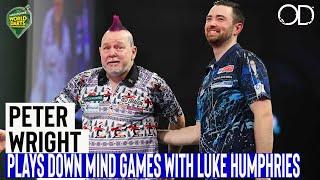 PETER WRIGHT PLAYS DOWN MIND GAMES BEFORE AND PAYS TRIBUTE TO AN INCREDIBLE CHAMPION