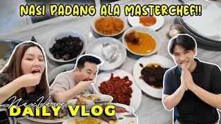 MAKAN SEMEJA PENUH NASI PADANG HASIL MASAKAN MASTERCHEF!!