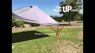 Quickest Pop Up Tent Repair Available, Easy Pop Up Canopy Spring Clip Repair, Canopy Tent Leg Repair