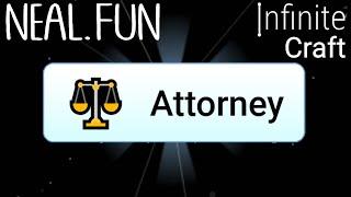 How to Get Attorney in Infinite Craft | Get Attorney Infinite Craft