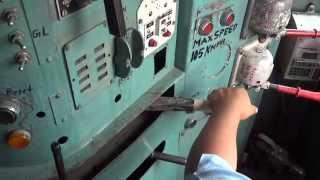 IRFCA Loco Pilot applying Brakes WDM3A Diesel locomotive engine