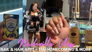 NASHVILLE VLOG | BEAUTY MAINTENANCE + TARGET RUN + TSU  HOMECOMING & MORE | BRWNGIRLLUXE