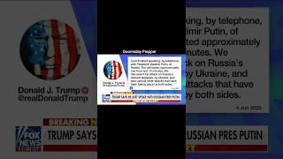 President Trump held a 1 hour and 15 minute call with Vladimir Putin. #Trump #Putin