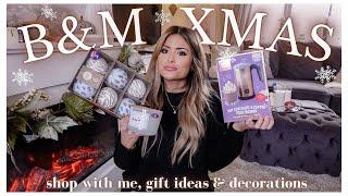 B&M CHRISTMAS HAUL + SHOP WITH ME + HOME BARGAINS CHRISTMAS BITS