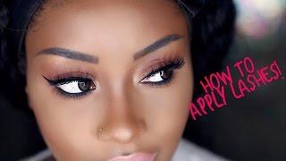 How to Apply False Eyelashes | 3D Lashes | Makeupd0ll