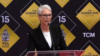 Jamie Lee Curtis speech at Jodie Foster's hand and footprint ceremony at TCL Chinese Theatre