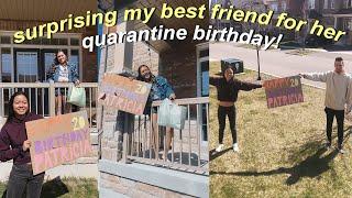 surprising my best friend for her quarantine birthday! (vlog)