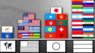 Flags by Layouts (From 2 to 46 flags)