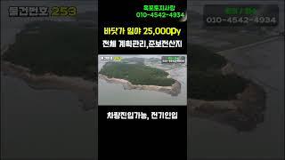 25,000py 전체 계획관리지역의 바다접한  야트막한 임야가 급히 가격조정되어 나왔네요 #목포토지사랑#무인도#섬매매