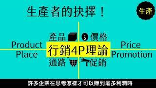 【九上公民】【觀念】生產者的選擇、行銷4P理論