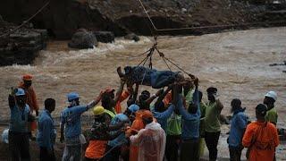 Landslides in India kill at least 150 as search efforts continue