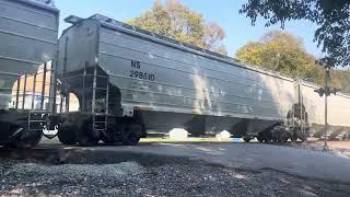 NS SD70ACe # 1146 Leads 43X heads to Attica,IN filmed on October 12th 2024 in Wabash,IN