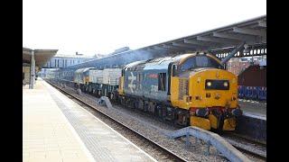 37401 top & tailed with 57309 pass Derby with two FNA flasks   27/03/23