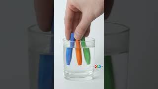 Satisfying Melting Crayons in Hot Water