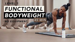 HOME WORKOUT // FUNCTIONAL BODYWEIGHT TRAINING LEVEL 1 // REBECCA BARTHEL