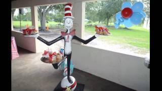 Dr. Seuss theme decoration in the park. DreamARK Events  * www.dreamarkevents.com *