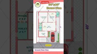 30x40 House Plan, 30*40 House Plan with Car Parking, 30/40, #houseplan #homedesign #shorts #ytshorts