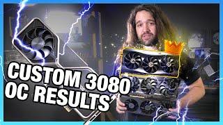Custom RTX 3080 Overclocking: EVGA FTW3, ASUS TUF, & Gigabyte Eagle Results (Stream Recap)