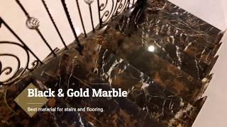 Black & Gold marble from Pakistan