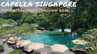 Capella Singapore Sentosa Staycation Walkthrough 2021 Premier King Garden Room