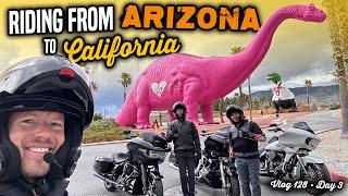 Riding Baggers from Arizona to California! | AZ Bike Week, Day 3 - Vlog 128