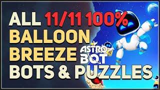 Astro Bot Balloon Breeze All Bots and Puzzle Pieces Collectibles 100% Walkthrough