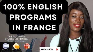 How to APPLY to English Programs in France | List of Universities | Campus France Application | TCWE