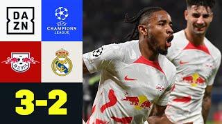 RB verpasst Real erste Saisonniederlage: RB Leipzig - Real Madrid 3:2 | UEFA Champions League | DAZN