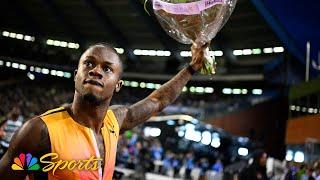 Ackeem Blake POWERS through star-studded field for 100m final win at Diamond League | NBC Sports