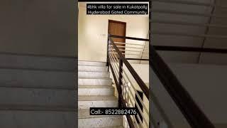 4BHK VILLA FOR SALE IN KUKATPALLY HYDERABAD || 3415 SFT || GATED COMMUNITY || EAST FACING ||